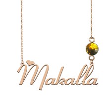 Bria Name Necklace, Necklace Name Personalized, Makalla Name Necklace Be... - $17.99