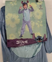 Disney Stitch Costume M 3T-4T Jumpsuit &amp; Character Hood 2pc Nwt Kids - £13.13 GBP