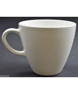 Corning White Coupe Pattern Flat Cup 3&quot; Tall China Tableware Retro Elegant - £6.28 GBP
