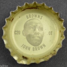 Vintage Coca Cola NFL Bottle Cap Cleveland Browns John Brown Coke King Size Soda - £5.50 GBP