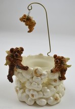 Boyds Bears Clarence And Angelica Ariel Resin Candleholder Votive Collectible - £19.01 GBP
