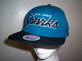 Mens Zephyr San Jose Sharks Nhl Hat Cap Lid Hockey Team Black Letters New $35 - £18.53 GBP