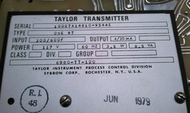 TAYLOR TYPE ONE RT TRANSMITTER - $79.95