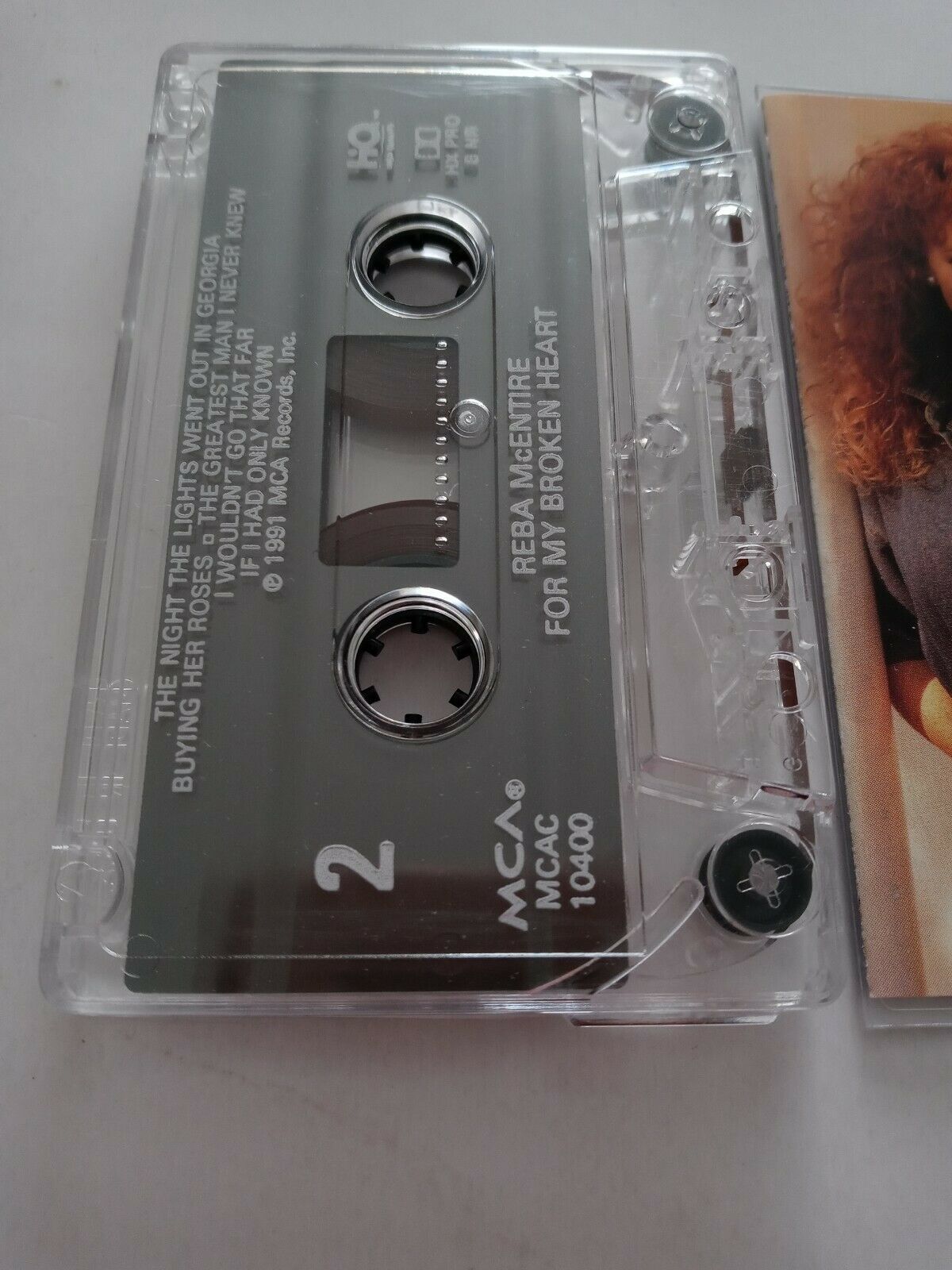 Reba McEntire For My Broken Heart Cassette Tape 1991 VERY GOOD Item image 5