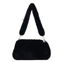 2022 INS Fashion Women Print Mini Shoulder Bags Female Winter Plush Underarm Bag - £13.91 GBP