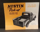 Austin A40 &quot;Pick-up&quot; for Every Light Transport Task Sales Brochure 1950 - $67.49