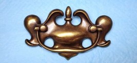 1 Vintage Belwith 1960s Chippendale Design Brass 4&quot; W. Drawer Bail Pull ... - $8.90