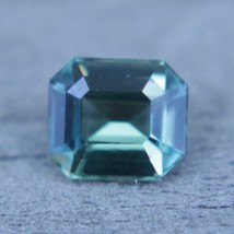 Natural Green Sapphire | Emerald Cut | 0.94 Carat | 5.73x5.00 mm | Unheated | Pe - £359.71 GBP
