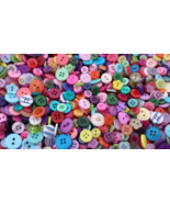 500 Small Rainbow Colored Buttons, bulk buttons, sizes 1/4" up to 5/8" - $30.00