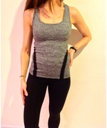 Hard Tail brushed jersey tri tank charcoal xs  - $49.99