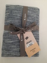 West Elm Space Dye Flannel Reversible Standard Pillow Sham ~ Organic Cotton NWT - £16.33 GBP