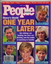 People Magazine August 31, 1998 &quot;Diana&#39;s World&quot; One Year Later Siblings, Princes - £19.30 GBP