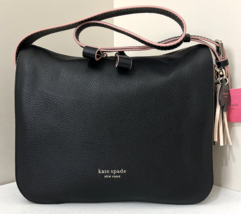 New Kate Spade Anyday Medium Shoulder Bag Pebble Leather Black multi - £81.63 GBP