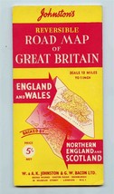 Johnston&#39;s Reversible Road Map of Great Britain - £9.30 GBP