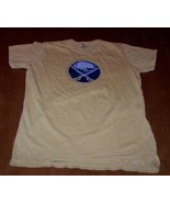 VINTAGE STYLE WOMEN&#39;S TEEN BUFFALO SABRES NHL HOCKEY T-shirt LARGE NEW - $26.89 CAD