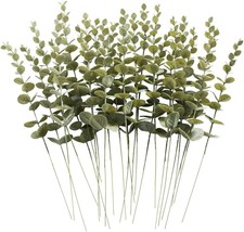 Dallisten 24 Pcs Artificial Eucalyptus Stems, Home Decor Greenery Leaves... - £28.43 GBP