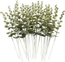 Dallisten 24 Pcs Artificial Eucalyptus Stems, Home Decor Greenery Leaves... - £27.24 GBP