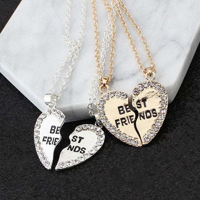 Best friends Bling necklace,crystal necklace,Rhinestone necklace,gift fo... - $19.25
