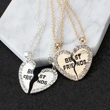 Best friends Bling necklace,crystal necklace,Rhinestone necklace,gift fo... - $19.25