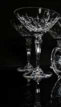 Faberge Crystal Darcy Clear Martini Glasses Set of 2 - £475.61 GBP