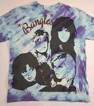 Vintage 80s Bangles Single Stitch Size L Tie Dye T Shirt On Hanes Made In Usa - £73.86 GBP