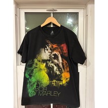 Bob Marley T-Shirt Men&#39;s Large Black Short Sleeve Zion ROOTSWEAR - $15.91