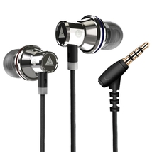 QKZ KD3 HIFI Stereo Metal Headphones in-ear for music with Subwoofer, Shock Bass - £22.45 GBP