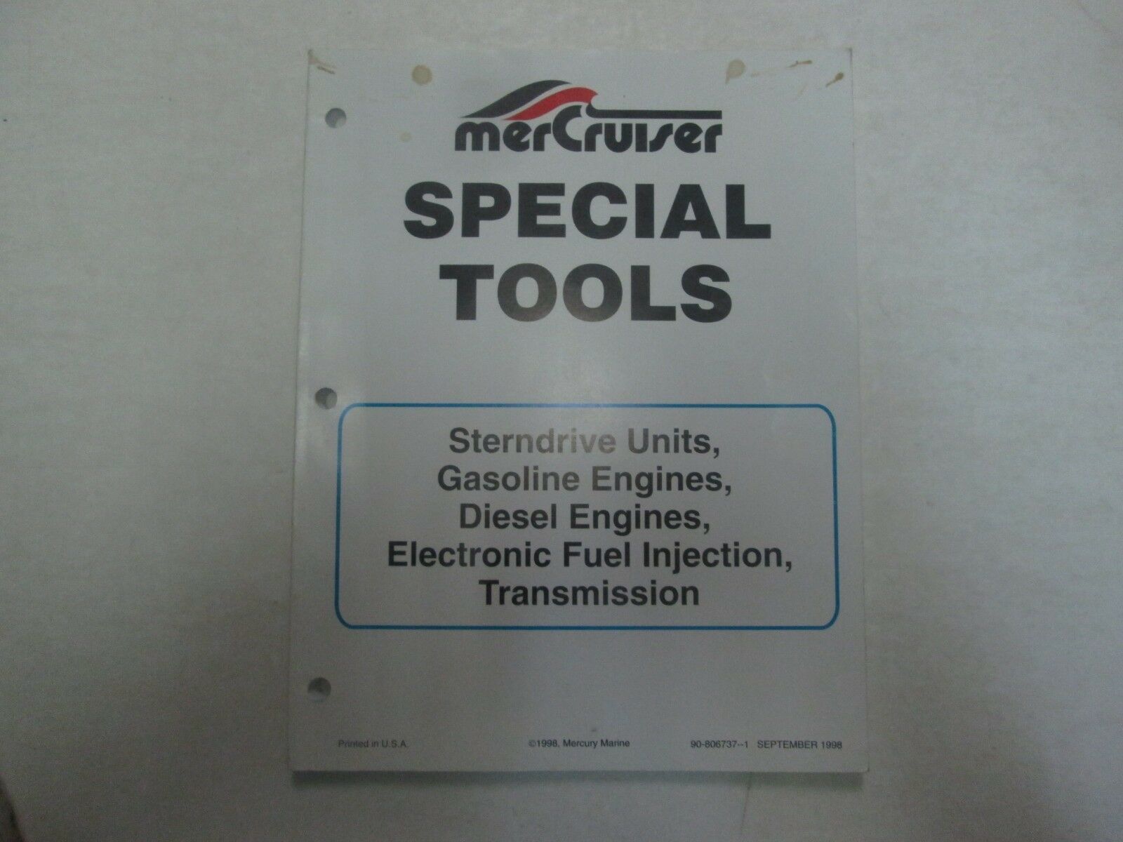 MerCruiser Special Tools Sterndrive Units Gasoline Diesel Engines EFI