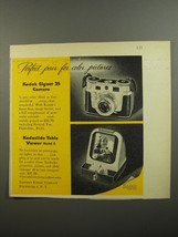 1952 Kodak Ad - Signet 35 Camera and Kodaslide Table Viewer Model A - £14.89 GBP