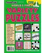 PennyPress World&#39;s Finest VARIETY PUZZLES, April 2021, BOOK/MAGAZINE, Sh... - £3.39 GBP