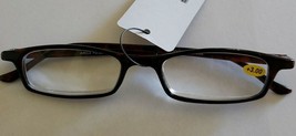 Plastic Framed ~ Reading Eye Glasses ~ Brown Frames ~ +3.00 Strength ~ K41 - $14.96