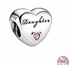 Genuine 925 Silver Daughter Charm comes in a cute velvet bag fits all bracelets - £16.61 GBP