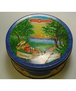 SANTA EDWIGES BUTTER COOKIES ROUND TIN BOX EMPTY MADE IN BRAZIL - $7.64
