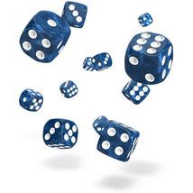 Oakie Doakie D6 12mm Marble Dice 36pcs - Blue - £38.05 GBP