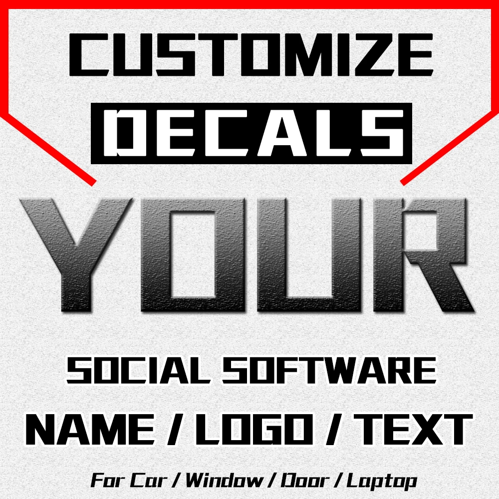 Custom Car Sticker Name Logo Text JAYJOE Customize Decal For Cars Auto M... - $42.21
