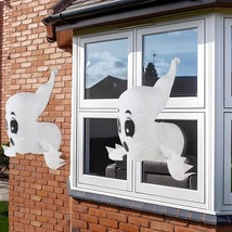 Window Crasher Ghosts 2Pack Halloween Decorations Hanging Ghost Outdoor Indoor,  - £52.91 GBP