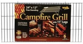 12&quot;X24&quot; Campfire Grill Grid With Folding Legs. - £26.69 GBP