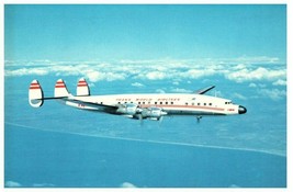 TWA Trans World Airlines Inc Lockheed 1649A Starliner Airplane Postcard - £17.51 GBP