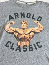 Vintage Arnold Classic T-Shirt Mens Gray Graphic Crew Neck mens unisex s... - £20.93 GBP