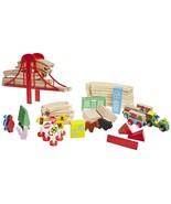 Childcraft Town and Country Train Set with Bridge and Accessories - Set ... - £14.86 GBP