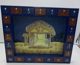 Kurt Adler J3767 Wooden Nativity Advent Calendar with 24 Magnetic Piece - £118.66 GBP