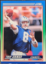 1990 Score Troy Aikman RC #21 Dallas Cowboys *Buy 2 Get 1 - $1.00