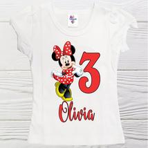Minnie mouse birthday shirt | Girl Minnie Mouse shirt | Minnie personalized - $14.95+