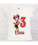 Minnie mouse birthday shirt | Girl Minnie Mouse shirt | Minnie personalized - £11.74 GBP+