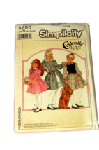 SIMPLICITY 8766 girl's size N  10, 12, 14 Cinderella dress  (sew drwr) - $3.60