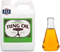 HOPE&#39;S 100% Pure Tung Oil, Food Safe, Premium Waterproof Natural Wood Fi... - $68.46 CAD