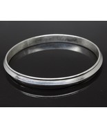 Pure Silver Mens solid Kara Bangle Bracelet 7 cm - €133,34 EUR