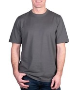 Kirkland Signature Mens T-Shirt Gray Grey Short Sleeves Crewneck Cotton ... - $45.26 CAD