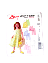 McCALL'S M5351 girl's  3, 4, 5, 6 tops dress pants 'Stitch N Save' (sew ... - $4.90
