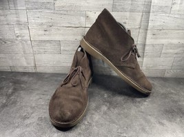 Clarks Originals Desert Chukka Ankle Boots Men 10.5M Shoes Brown Lace Up... - $37.44